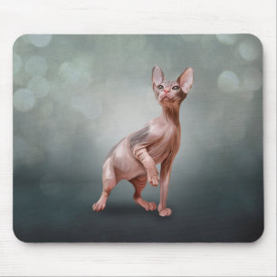 Alfombrilla De Ratón Gatito Sphynx plano