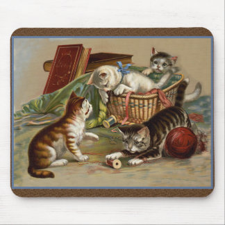 Alfombrilla De Ratón Gatitos juguetones Mousepad