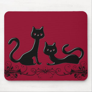 Alfombrilla De Ratón Gatitos negros Personalizado VII Mousepad