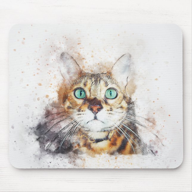 Alfombrilla De Ratón Gato (Frente)