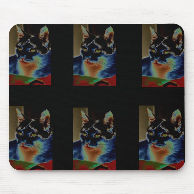 Alfombrilla De Ratón Gato #1 Mousepad (Frente)
