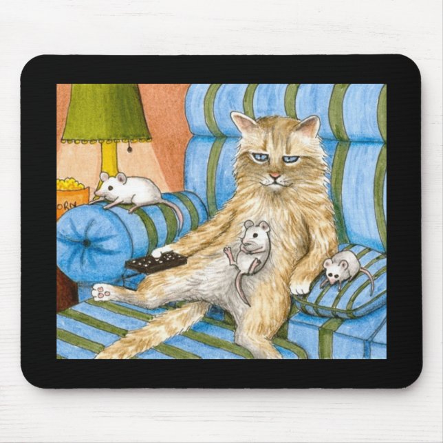 Alfombrilla De Ratón gato 361 Mousepad (Frente)