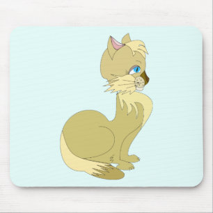 Alfombrilla De Ratón Gato amarillo con regalo de almohadilla de ratón d
