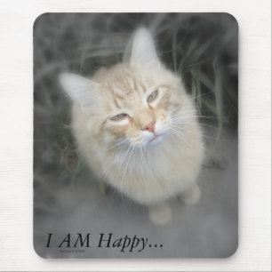 Alfombrilla De Ratón Gato anaranjado chistoso Mousepad