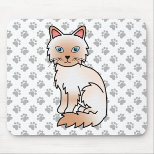 Alfombrilla De Ratón Gato atigrado rojo Birman / Ragdoll Lindo Gato & H