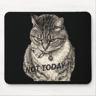 Alfombrilla De Ratón Gato atigrado "Tude "NO HOY"
