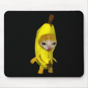Alfombrilla De Ratón Gato bananero lindo Bananacat Meme Kitty Cat Lov