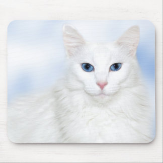 Alfombrilla De Ratón Gato blanco real