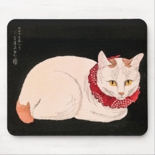 Alfombrilla De Ratón Gato blanco - Takahashi Shotei