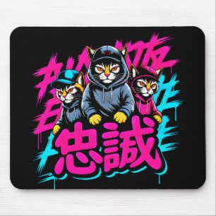 Alfombrilla De Ratón Gato callejero japonés con estilo - Para jugadores