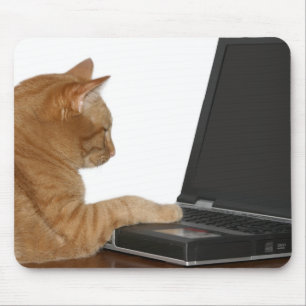 Alfombrilla De Ratón gato computacional