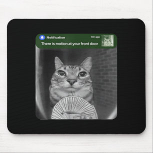 Alfombrilla De Ratón Gato con meme de movimiento
