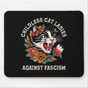 Alfombrilla De Ratón Gato Damas contra el fascismo Feminista Gato 1