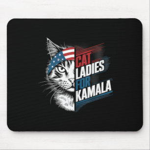Alfombrilla De Ratón Gato Damas Para El Presidente Kamala Harris 2024