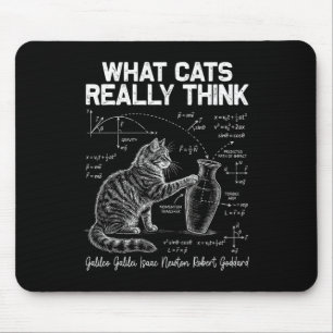 Alfombrilla De Ratón Gato de Física Divertido Profesor de Ciencia Lo qu