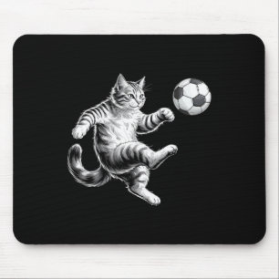 Alfombrilla De Ratón Gato de fútbol divertido hombres mujeres niños