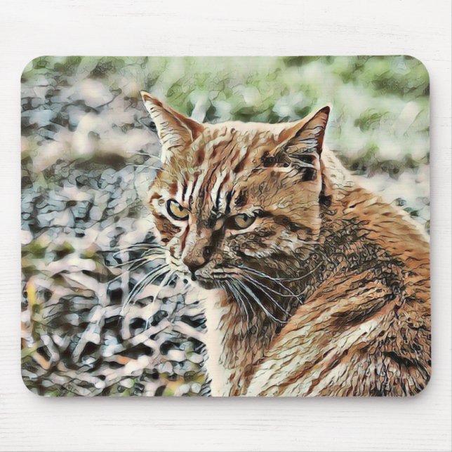 Alfombrilla De Ratón gato de juguete (Frente)