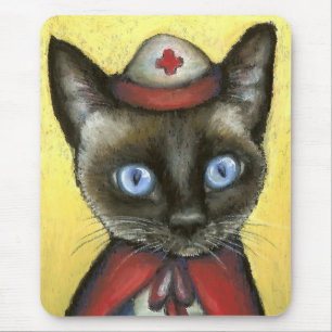 Alfombrilla De Ratón Gato de la enfermera