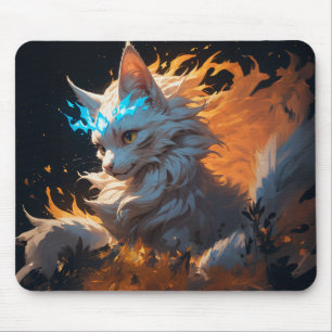 Alfombrilla De Ratón Gato de llama mística familiar