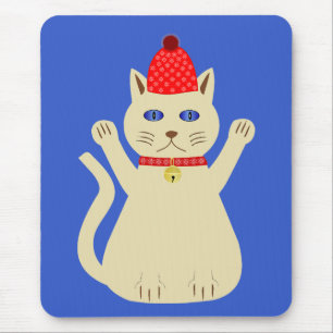 Alfombrilla De Ratón Gato de Navidades de corte