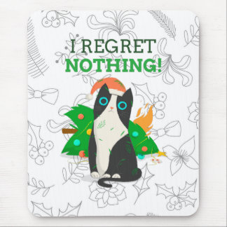 Alfombrilla De Ratón Gato de Navidades Grumpy