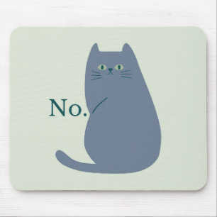 Alfombrilla De Ratón Gato de Rechazo