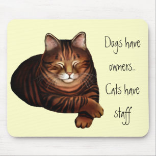 Alfombrilla De Ratón Gato de Tabby adaptable el dormir Brown Mousepad