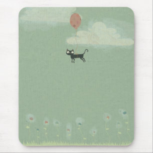 Alfombrilla De Ratón Gato de vuelo