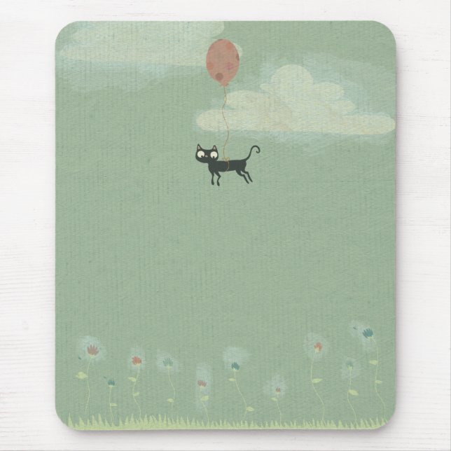 Alfombrilla De Ratón Gato de vuelo (Frente)