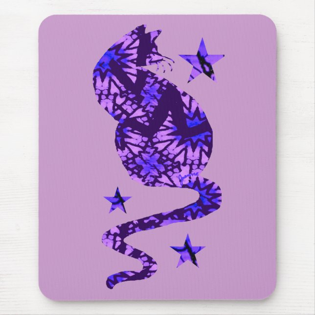 Alfombrilla De Ratón Gato del batik (Frente)