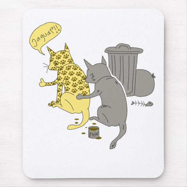 Alfombrilla De Ratón gato del jaguar (Frente)