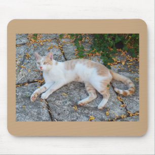 Alfombrilla De Ratón Gato despertador afortunado
