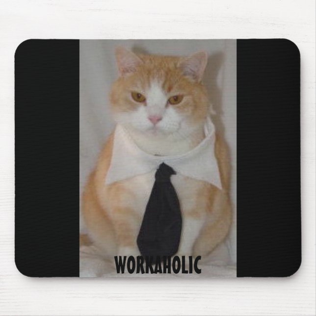 Alfombrilla De Ratón Gato divertido Mousepad (Frente)