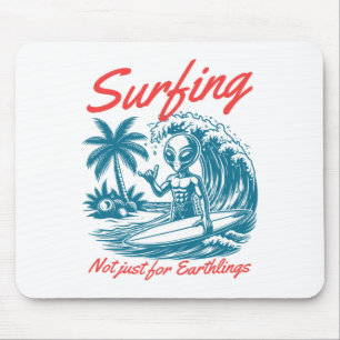 Alfombrilla De Ratón Gato Divertido Surfando Selfie Con Tiburón Meme