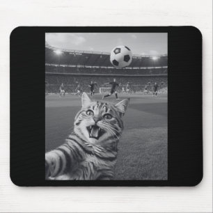 Alfombrilla De Ratón Gato Divertido Tomándose Selfie En El Estadio De F