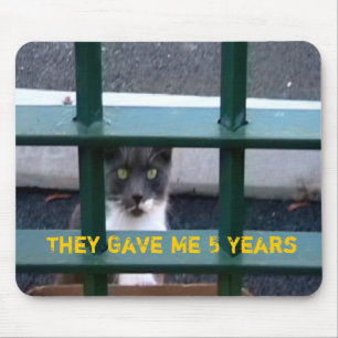 Alfombrilla De Ratón Gato en la cárcel Mousepad