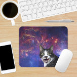 Alfombrilla De Ratón Gato en la guerra en el espacio ultraterrestre<br><div class="desc">Saltando al carro. ¡Cara de gato divertida en el espacio! Eres bienvenido</div>