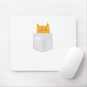 Alfombrilla De Ratón Gato en Pocket, mira un boo