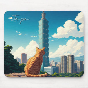 Alfombrilla De Ratón Gato en Taipei 101 Taiwán