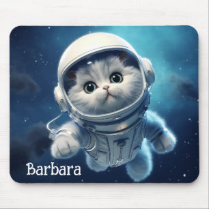 Alfombrilla De Ratón Gato espacial persa