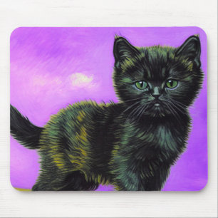 Alfombrilla De Ratón Gato estilo Van Gogh