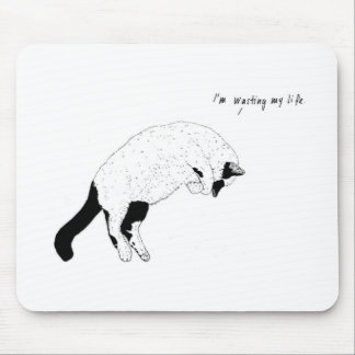 Alfombrilla De Ratón Gato, "estoy perdiendo mi vida" Mousepad