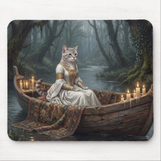 Alfombrilla De Ratón Gato Etéreo en Barco