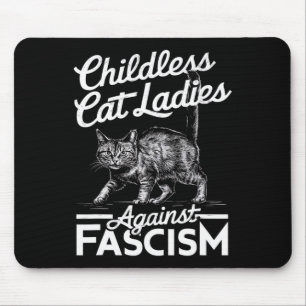 Alfombrilla De Ratón Gato femenino contra el fascismo