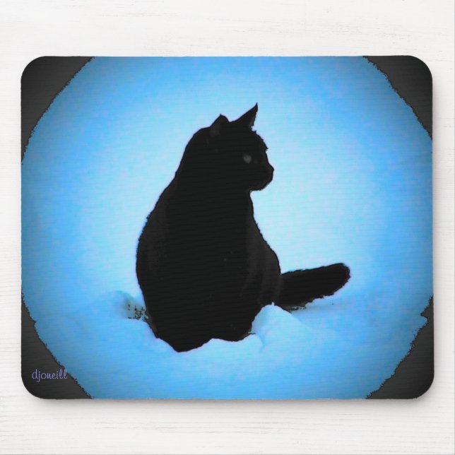 Alfombrilla De Ratón Gato frío por djoneill (Frente)
