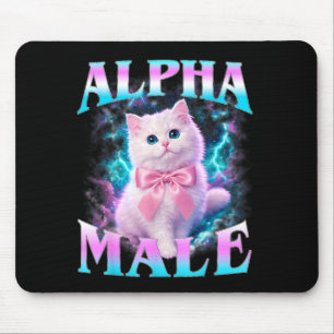 Alfombrilla De Ratón Gato gatito lindo macho alfa hombres mujeres gato 
