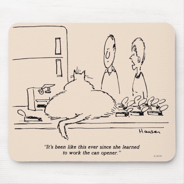 Alfombrilla De Ratón Gato gordo (Frente)