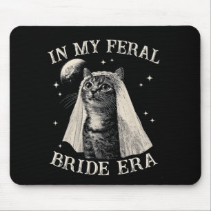 Alfombrilla De Ratón Gato gracioso en mi novia de compromiso en la era 