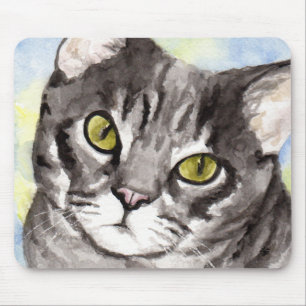 Alfombrilla De Ratón Gato gris
