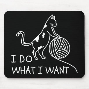 Alfombrilla De Ratón Gato Jugando Yarn